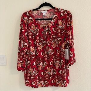 Liz Claiborne Paisley Blouse
